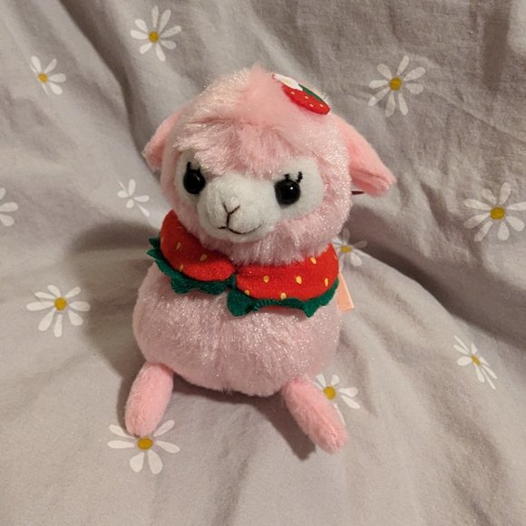 Authentic Amuse Brand Love Berry Baby Alpacasso Plush Alpaca - Picture 4 of 4